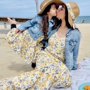 JOIE Kids 3T Girls 2-3 Years Floral Lined Sleeveless Handkerchief Hem Sundress